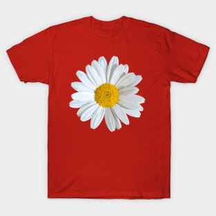 Marguerite on red T-Shirt